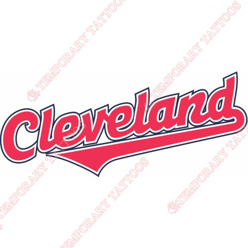 Cleveland Indians Customize Temporary Tattoos Stickers NO.1557